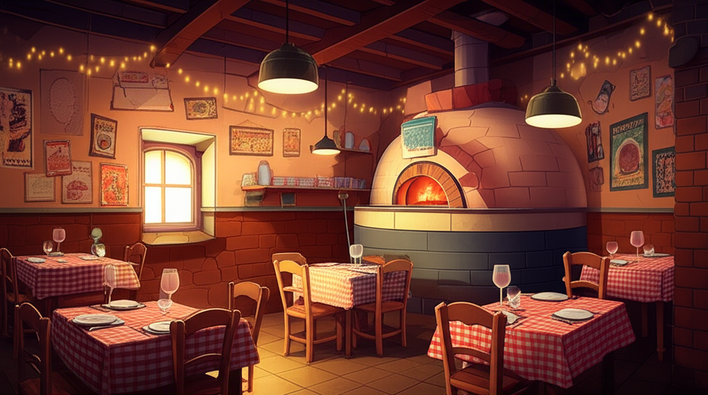 Pizzeria interior