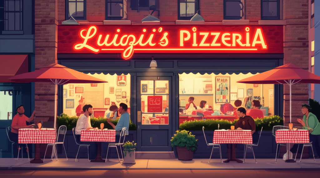 Pizzeria exterior